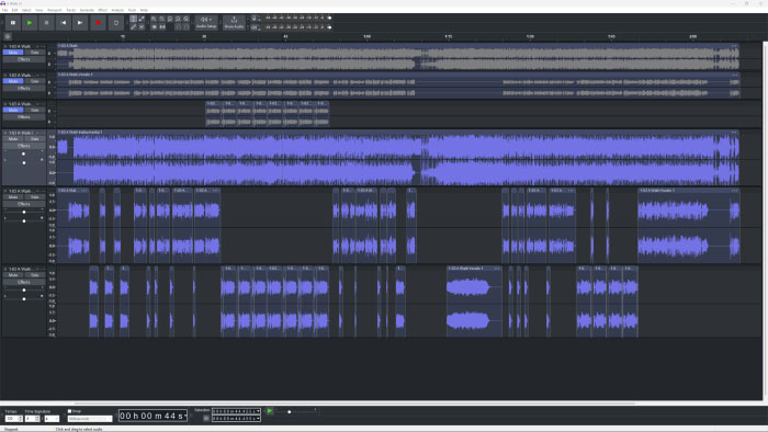 Audacity timeline