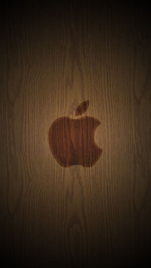 Vertical Wood Wallpaper - Apple