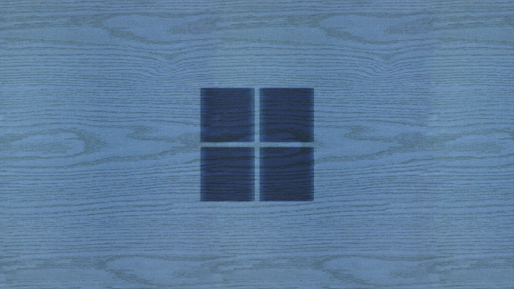 No Vignette, Blue, Windows 11